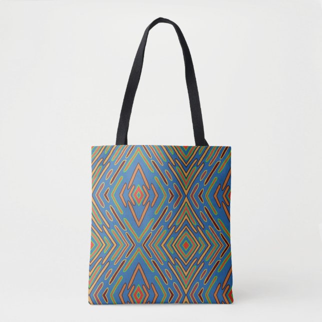 Futuristic Space Age Hi-Tech Tote Bag (Front)