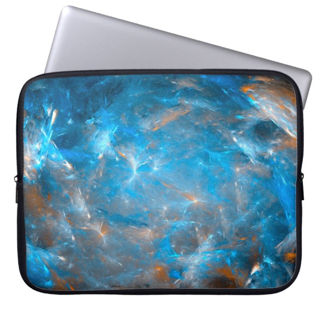 Futuristic space backgroundbackground,abstract,lig laptop sleeve (Front)