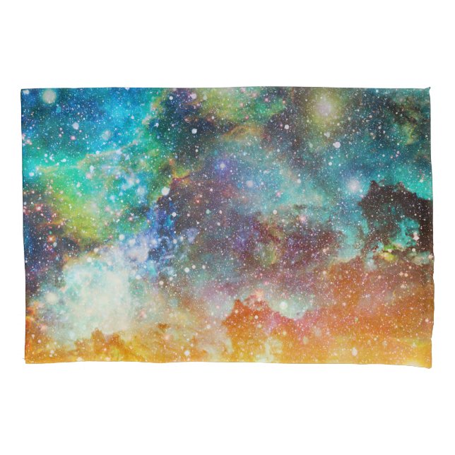 Futuristic space, starry nebula background. pillowcase (Front)