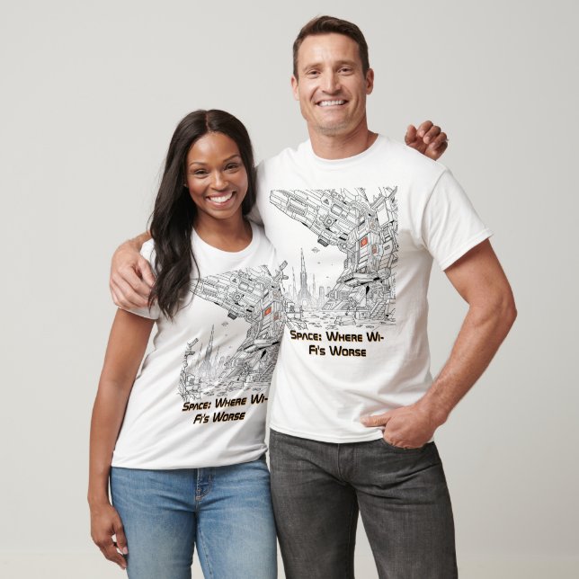 Futuristic Space Station Dock T-Shirt (Unisex)