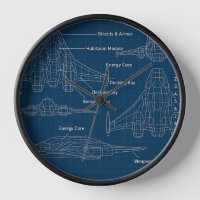 "Futuristic Spacecraft Blueprint Art"