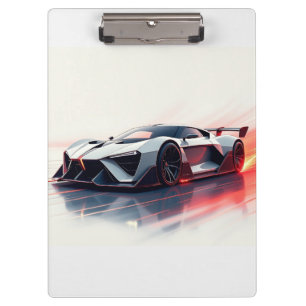 Futuristic Sports Car – Sleek AI-Generated Design Clipboard