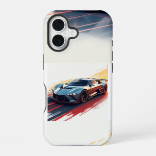 Futuristic Sports Car – Sleek AI-Generated Design iPhone 16 Case