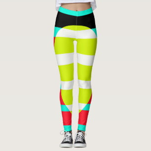 Futuristic sunset leggings