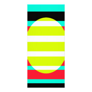 Futuristic sunset rack card