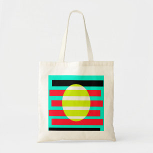 Futuristic sunset tote bag