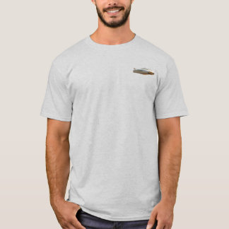 Futuristic T-shirt with flying car