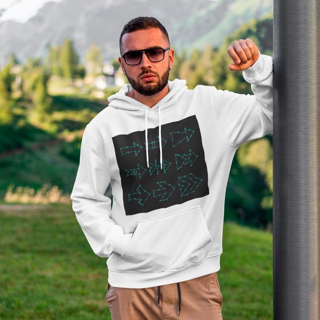 Futuristic Tech Arrow Circuit Design Hoodie (Creator Uploaded)