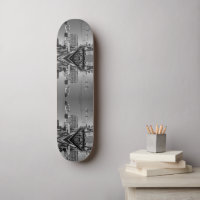 Futuristic Time Bending World Skateboard