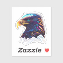 Futuristic Vivid Radiant Eagle Artistic