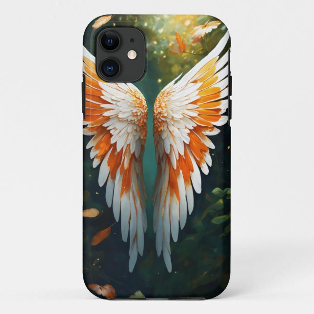Futuristic Wing Tattoo Art Mobile Cover Design (Back)