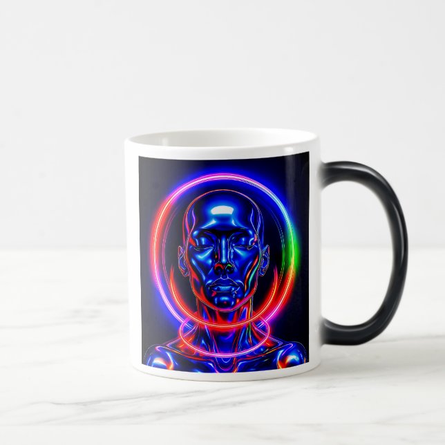 Futuristic zen portrait magic mug (Right)