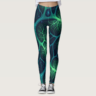 Futuristic Zombie Aesthetic Pattern – Biomechanica Leggings