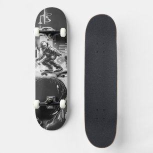 Futuristischer Flow - Der Rebellische Skateboarder Skateboard