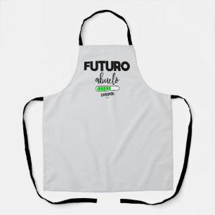 Futuro abuelo cargando apron