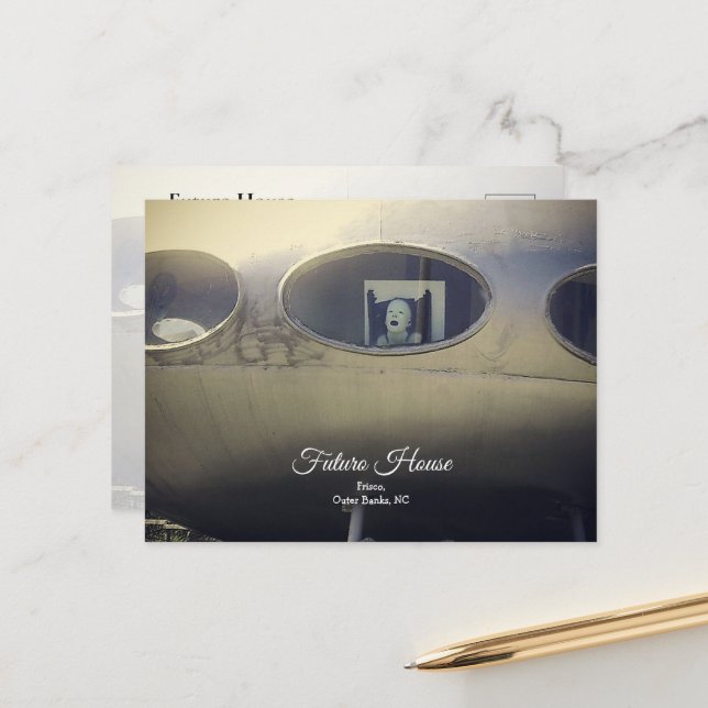 Futuro House Postcard (Front/Back In Situ)