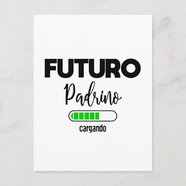 Futuro padrino cargando postcard (Front)