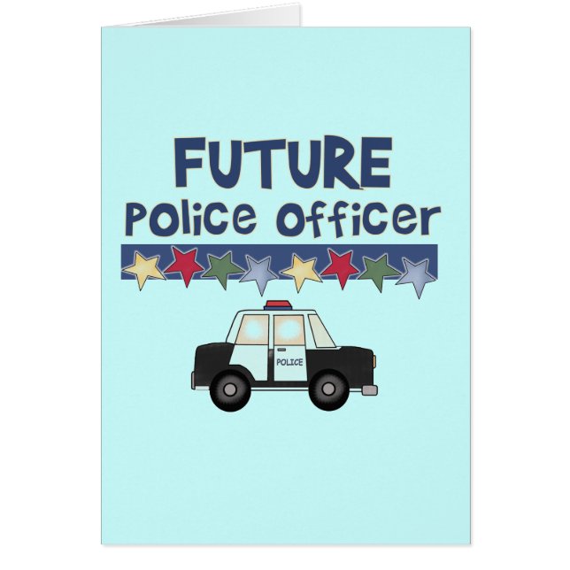 Futurs T-shirts et cadeaux de policier (Devant)