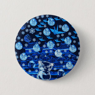 Fuun Nyanko Josetsu-hen 2 Inch Round Button