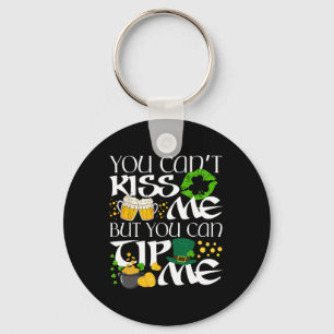 Fuuny Irish St Patrick's Day Waitress Rtender Sham Keychain