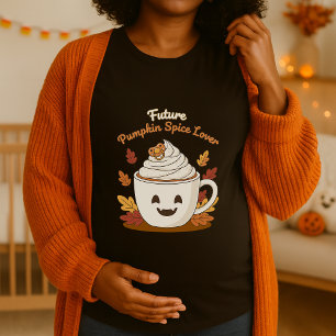 Fuuny Maternity Halloween Cozy Fall Pregnancy  T-Shirt