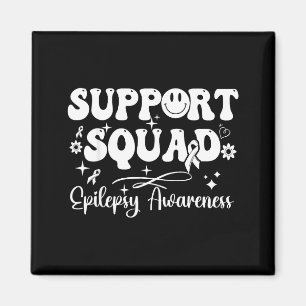Fuuny Support Squad Purple Epilepsy Artwork Magnet