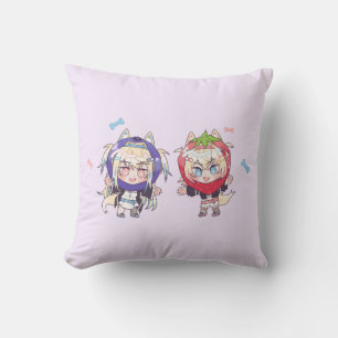 FUWAMOCO Hololive EN Throw Pillow