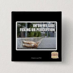 Fuxing Ur Perception 2 Inch Square Button