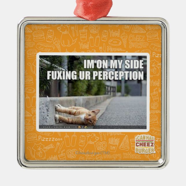 Fuxing Ur Perception Metal Ornament (Front)