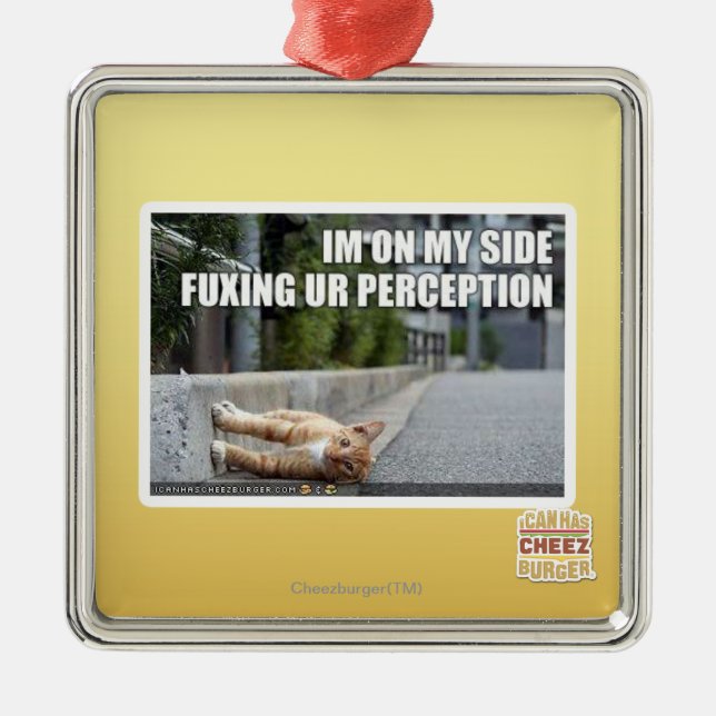Fuxing Ur Perception Metal Ornament (Front)