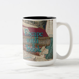 Fuyez Avec Un Livre Café Mug