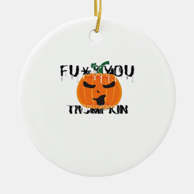 Fuyou Trumpkin V2 Classic Ceramic Ornament (Front)