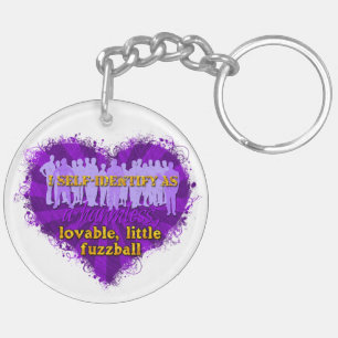 fuzzball keychain