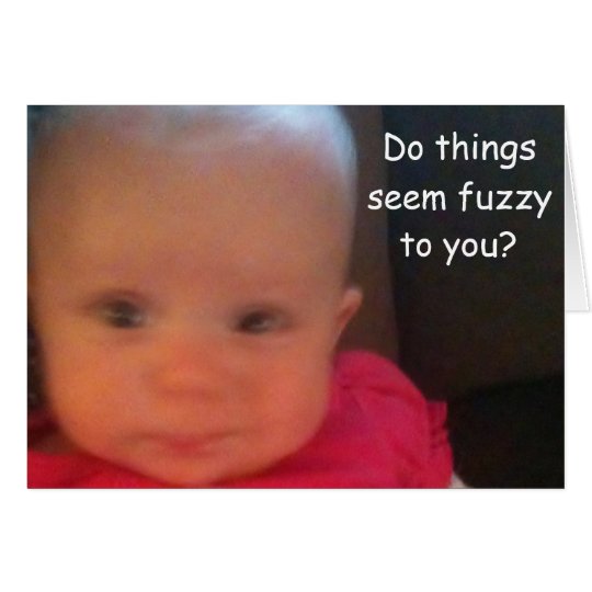 FUZZY 50th BIRTHDAY WISHES Card