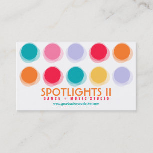 Fuzzy Blur Colour Dots Retro Pop Fun Profile Card