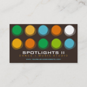 Fuzzy Blur Colour Dots Retro Pop Fun Profile Card