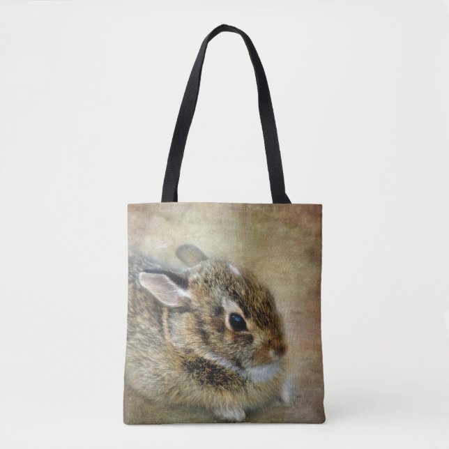 Fuzzy Bunny Tote Bag (Front)