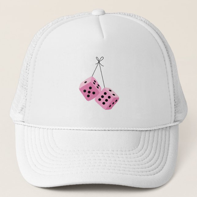 Fuzzy Dice Trucker Hat (Front)