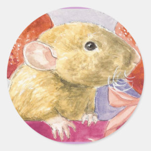 fuzzy dumbo rat sticker