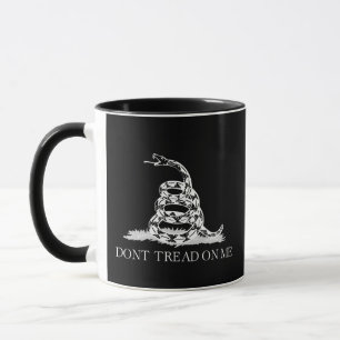 Fuzzy Express® Classic Gadsden Flag Black-Black Mug