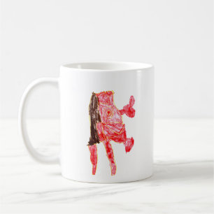 Fuzzy Express® Gzilla Red Iron Stick Foot Coffee Mug