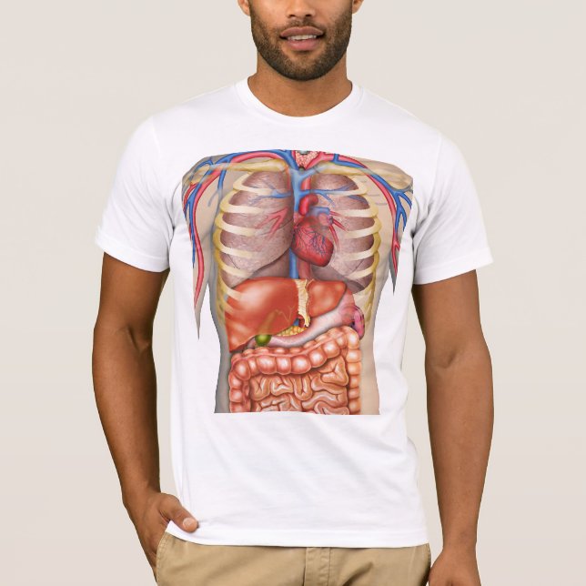 Fuzzy Express® Internal Organs Anatomy T-Shirt (Front)