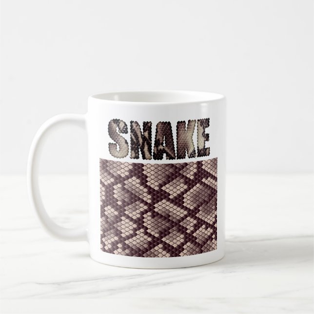 Fuzzy Express® Snake Animal Print Coffee Mug (Left)