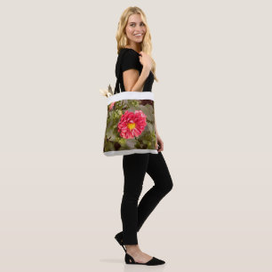 Fuzzy Flower Tote Bag