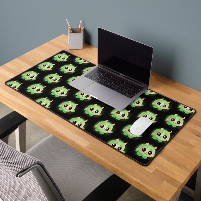 Fuzzy Friendly Monster Creature Desk Mat (Office 2)