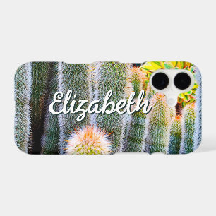 Fuzzy Green Cactus Succulent Photo Nom personnalis