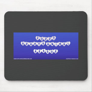Fuzzy Hearts Mouse Pad