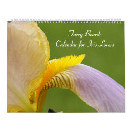 Fuzzy Iris Beards Flower Photograph Calendar