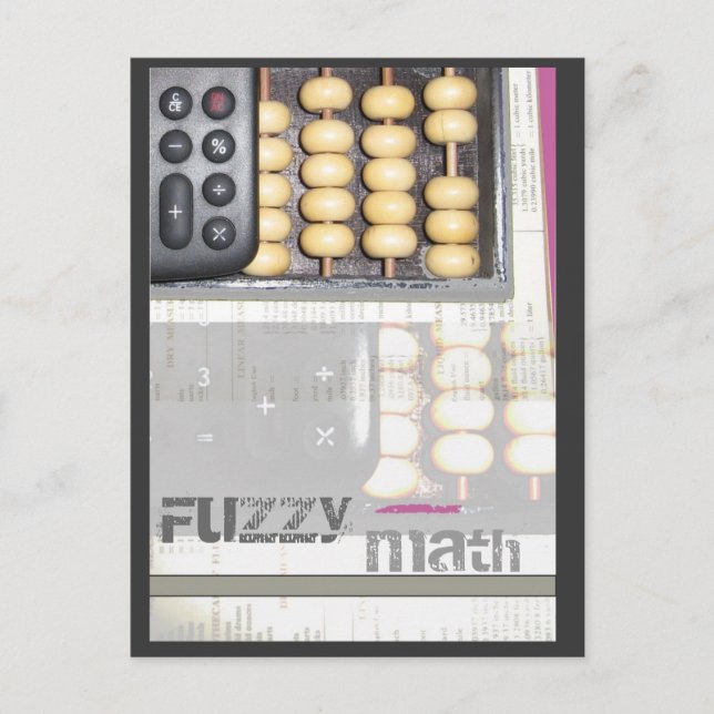 Fuzzy Math Postcard (Front)