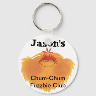 Fuzzy Monster Cartoon Character Keychain
